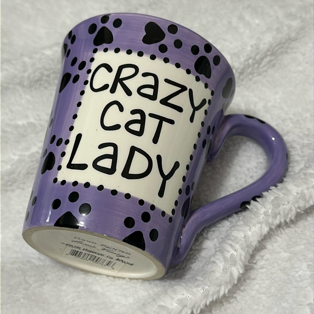 Crazy Cat Lady Purple Mug